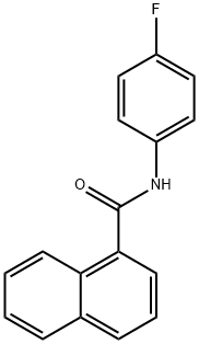 N-(4-fluorophenyl)naphthalene-1-carboxamide Struktur