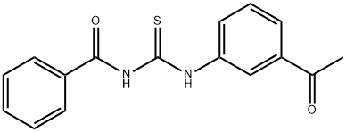 N-{[(3-acetylphenyl)amino]carbonothioyl}benzamide Struktur