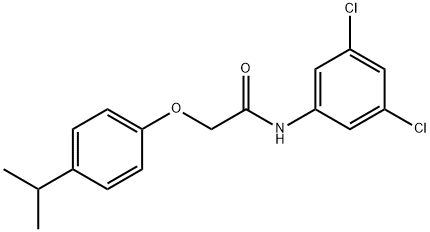 N-(3,5-dichlorophenyl)-2-(4-propan-2-ylphenoxy)acetamide Struktur