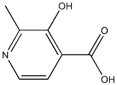 4-Pyridinecarboxylic acid, 3-hydroxy-2-methyl- Struktur