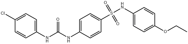 4-({[(4-chlorophenyl)amino]carbonyl}amino)-N-(4-ethoxyphenyl)benzenesulfonamide Struktur