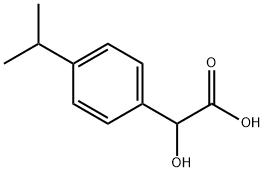 Benzeneacetic acid, a-hydroxy-4-(1-methylethyl)- Struktur