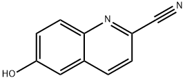 2-Quinolinecarbonitrile, 6-hydroxy- Struktur