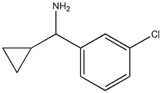 (3-CHLOROPHENYL)(CYCLOPROPYL)METHANAMINE Struktur