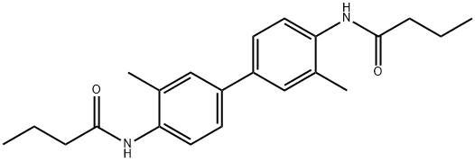 N,N'-(3,3'-dimethyl-4,4'-biphenyldiyl)dibutanamide Struktur