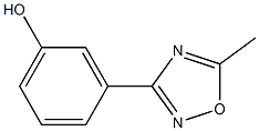 Phenol, 3-(5-methyl-1,2,4-oxadiazol-3-yl)- Struktur