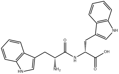 D-Tryptophan, N-D-tryptophyl- Structure