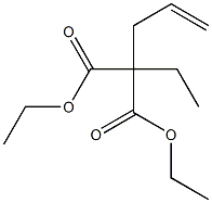 Propanedioic acid,2-ethyl-2-(2-propen-1-yl)-, 1,3-diethyl ester Struktur