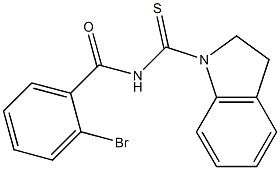 2-bromo-N-(2,3-dihydro-1H-indol-1-ylcarbonothioyl)benzamide Struktur