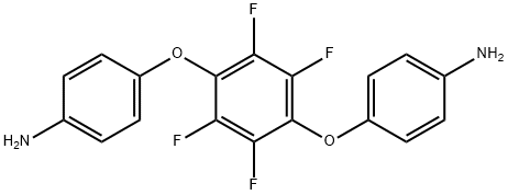 Benzenamine, 4,4'-[(2,3,5,6-tetrafluoro-1,4-phenylene)bis(oxy)]bis- Struktur