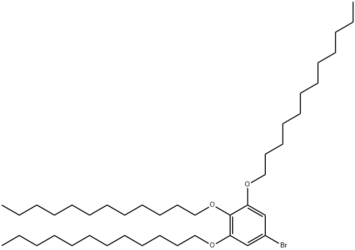 Benzene, 5-bromo-1,2,3-tris(dodecyloxy)- Struktur