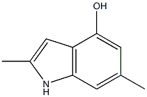 1H-Indol-4-ol, 2,6-dimethyl- 結(jié)構(gòu)式