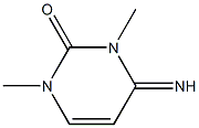 2(1H)-Pyrimidinone, 3,4-dihydro-4-imino-1,3-dimethyl- Struktur