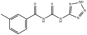 3-methyl-N-(2H-tetrazol-5-ylcarbamothioyl)benzamide Struktur