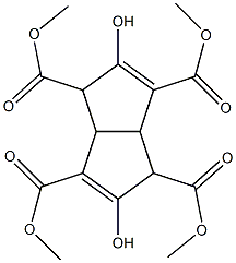 1,3,4,6-Pentalenetetracarboxylicacid, 1,3a,4,6a-tetrahydro-2,5-dihydroxy-, 1,3,4,6-tetramethyl ester Struktur