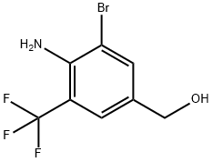 (4-Amino-3-bromo-5-trifluoromethyl-phenyl)-methanol Struktur