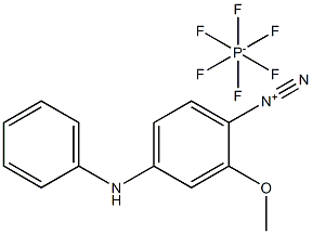 Benzenediazonium, 2-methoxy-4-(phenylamino)-, hexafluorophosphate(1-) Struktur