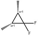 Cyclopropane, 1,1-difluoro-2,3-dimethyl-, cis- Struktur