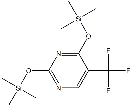 Pyrimidine, 5-(trifluoromethyl)-2,4-bis[(trimethylsilyl)oxy]- Struktur