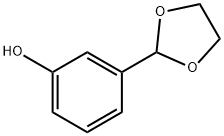 Phenol, 3-(1,3-dioxolan-2-yl)- Struktur