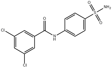 3,5-dichloro-N-(4-sulfamoylphenyl)benzamide Struktur