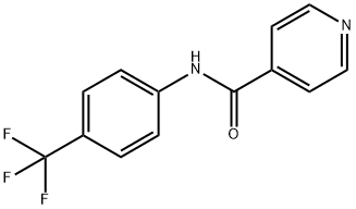 4-Pyridinecarboxamide, N-[4-(trifluoromethyl)phenyl]- Struktur