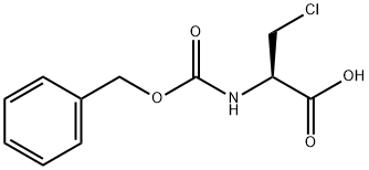 L-Alanine, 3-chloro-N-[(phenylmethoxy)carbonyl]- Struktur