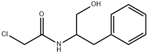 Acetamide, 2-chloro-N-[1-(hydroxymethyl)-2-phenylethyl]- Struktur