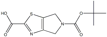 5-(Tert-Butoxycarbonyl)-5,6-Dihydro-4H-Pyrrolo[3,4-D]Thiazole-2-Carboxylic Acid Struktur