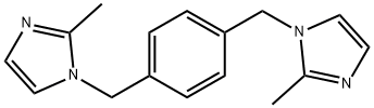 1H-Imidazole, 1,1'-[1,4-phenylenebis(methylene)]bis[2-methyl- Struktur