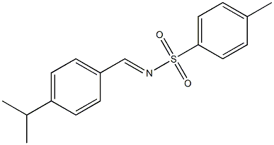 Benzenesulfonamide, 4-methyl-N-[[4-(1-methylethyl)phenyl]methylene]- Struktur