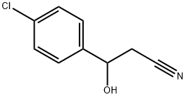 (RS)-3-(4-chlorophenyl)-3-hydroxypropionitrile Struktur