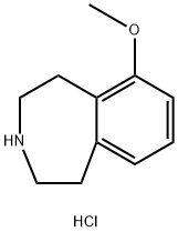 6-methoxy-2,3,4,5-tetrahydro-1H-benzo[d]azepine hydrochloride Struktur