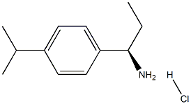 (1R)-1-[4-(METHYLETHYL)PHENYL]PROPYLAMINE HYDROCHLORIDE Struktur