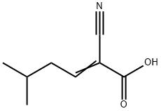 2-Hexenoic acid, 2-cyano-5-methyl- Struktur