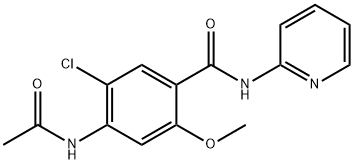 4-acetamido-5-chloro-2-methoxy-N-pyridin-2-ylbenzamide Structure