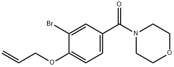 (3-bromo-4-prop-2-enoxyphenyl)-morpholin-4-ylmethanone Struktur