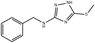 1H-1,2,4-Triazol-3-amine, 5-(methylthio)-N-(phenylmethyl)- Struktur