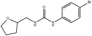 1-(4-bromophenyl)-3-(oxolan-2-ylmethyl)urea Struktur