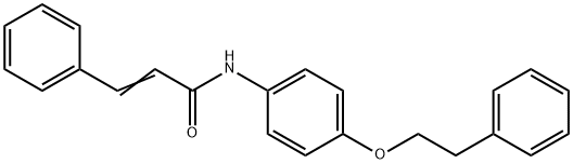 (E)-3-phenyl-N-[4-(2-phenylethoxy)phenyl]prop-2-enamide Struktur