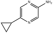 5-cyclopropylpyrazin-2-amine Struktur