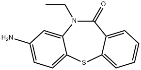 8-Amino-10-ethyldibenzo[b,f][1,4]thiazepin-11(10H)-one Struktur