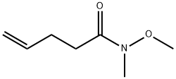 N-methoxy-N-methylpent-4-enamide Struktur