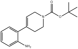 tert-Butyl 4-(2-aminophenyl)-5,6-dihydropyridine-1(2H)-carboxylate Struktur