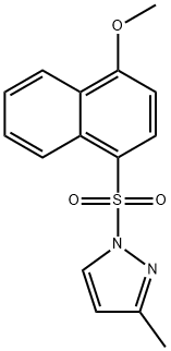 1-(4-methoxynaphthalen-1-yl)sulfonyl-3-methylpyrazole Struktur