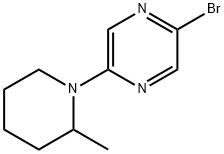 2-bromo-5-(2-methylpiperidin-1-yl)pyrazine Struktur