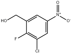 (3-chloro-2-fluoro-5-nitrophenyl)methanol Struktur