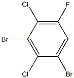 1,3-dibromo-2,4-dichloro-5-fluorobenzene Struktur