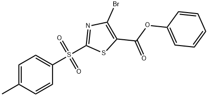 PHENYL 4-BROMO-2-TOSYLTHIAZOLE-5-CARBOXYLATE Struktur