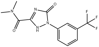 N,N-DIMETHYL-5-OXO-1-(3-(TRIFLUOROMETHYL)PHENYL)-2,5-DIHYDRO-1H-1,2,4-TRIAZOLE-3-CARBOXAMIDE Struktur